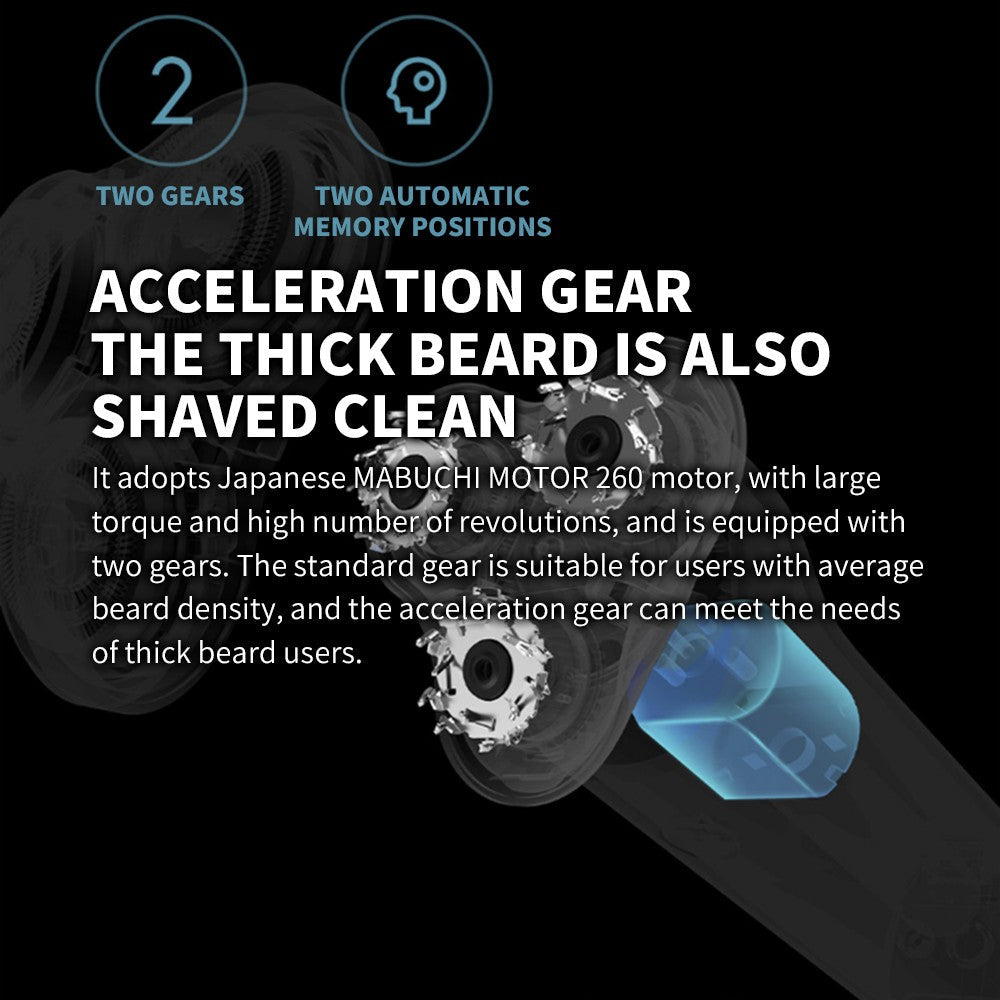 XIAOMI MIJIA S500 Electric Shaver Dry Wet Shaving Triple Blade Trimmer Beard Floating Head Men's Shaver Electric Razors Machine