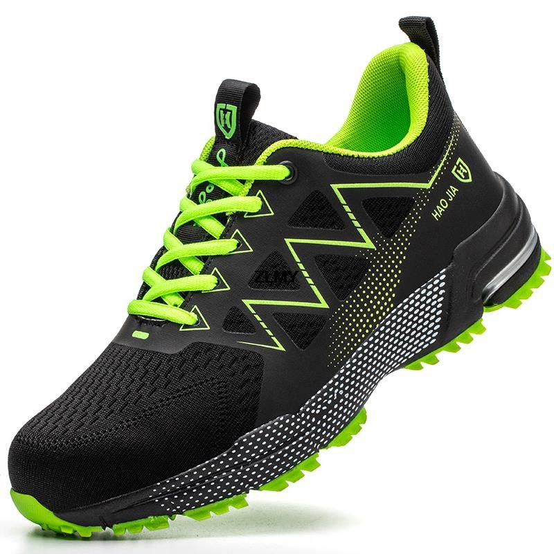 Anti-smash Safety Shoes Men Steel Toe Sneakers Puncture Proof Breathable Work Boots Man Fashion Construction Protective Footwear