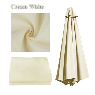 Parasol Replaceable Parasol Top Cloth Garden Patio Canopy Umbrella Cover Waterproof Sunshade 2/2.5/2.7/3m For 6 Ribs/8 Ribs