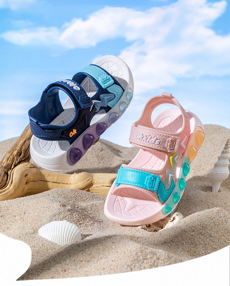 New Summer Children's Soft Soled Sandals Anti Slip Breathable For Boys And Girls Water Wading Baby Beach Sandals