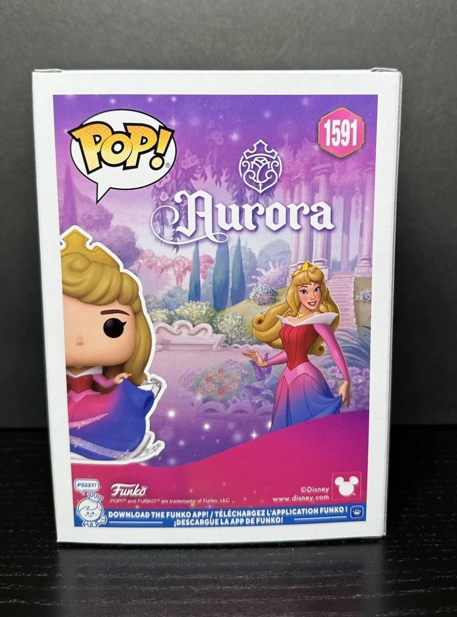 Pop! Disney Princess Aurora (Diamond) #1591 Action Figure Funko Collectible Vinyl Figures Model Toys Q Version Statue Doll Gifts