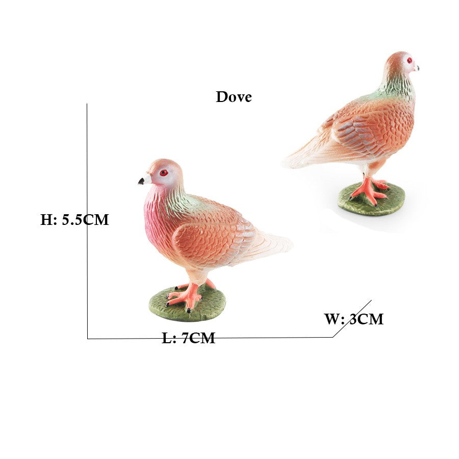 Owl Flamingo Turkey Toucan Seahawk Model Animal Figurines Plastic Bird Toy Action Figure Jungle Adventures Kids Gifts Forest zoo
