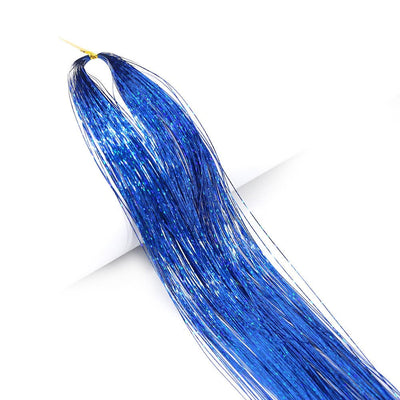 Tinsel Kit with Tools Fairy Hair Tinsel Heat Resistant Sparkling Shiny Tinsel Hair Extensions Colorful Hair Tinsel strands Kit