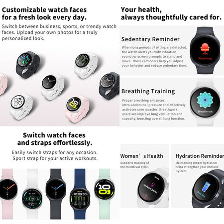 2026 Watch GPS Track Smart Watches For Men Women Sport Heart Rate Bluetooth Call NFC IP68 Waterproof Compass Smartwatch 8 Mini