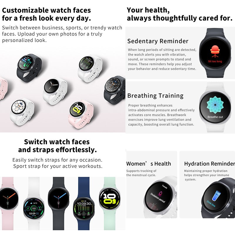 2026 Watch GPS Track Smart Watches For Men Women Sport Heart Rate Bluetooth Call NFC IP68 Waterproof Compass Smartwatch 8 Mini