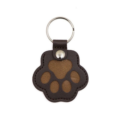 Pet Hair Memorial Keychain PU Leather Keepsake Locket for Cat Dog Fur Pet Hair Storage Pendant Handbag Hanging Accessories