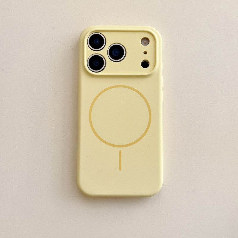 For Magsafe Magnetic Wireless Charging Solid Color Silicone Phone Case For iPhone 17 Pro Max/17/17 Pro Air Bumper Back Cover