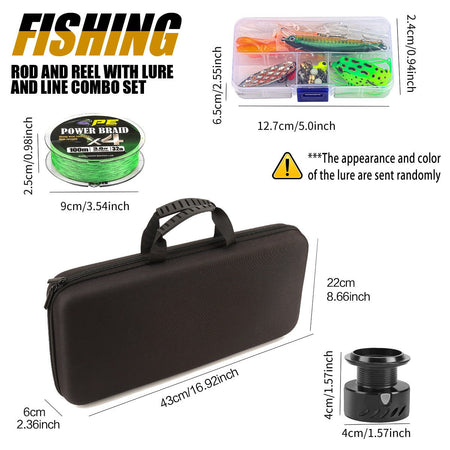 Carbon Luya Rod Retractable Portable Travel Fishing Tackle Set Throwing Rod Far Throwing Sea Fishing Rod