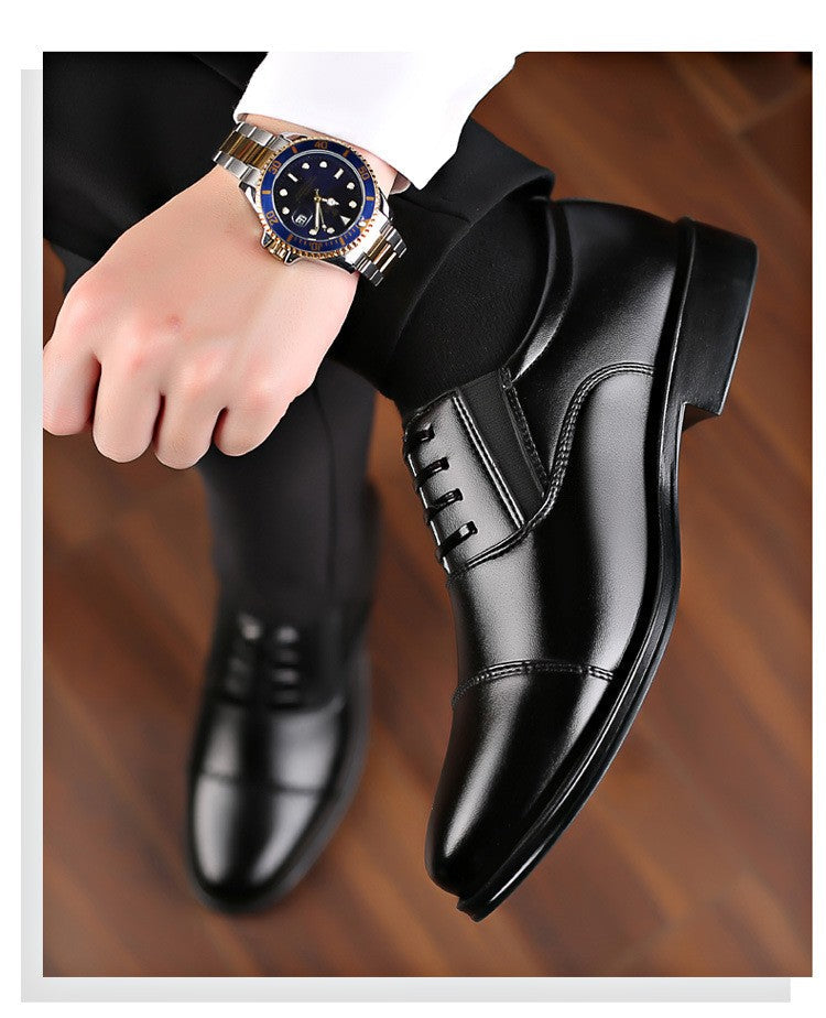 Mens Formal Leather Shoes Slip on Dress Wedding Casual Flats Luxury Walking Oxfords Office Work Zapatos Para Hombre Plus Size