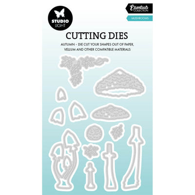 August 2026 New Mushrooms Autumn Frame A6 Autumn Leaves Circle Frame Metal Cutting Dies for DIY Handmade Scrapbook Photo Album