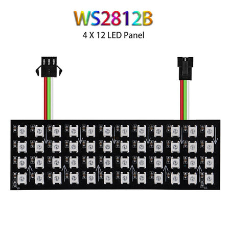 1~5Pcs WS2812B 8x8 16x16 RGB LED Digital Flexible Individually Addressable Panel Screen WS2812 8x32 Smart Pixel Module Matrix 5V