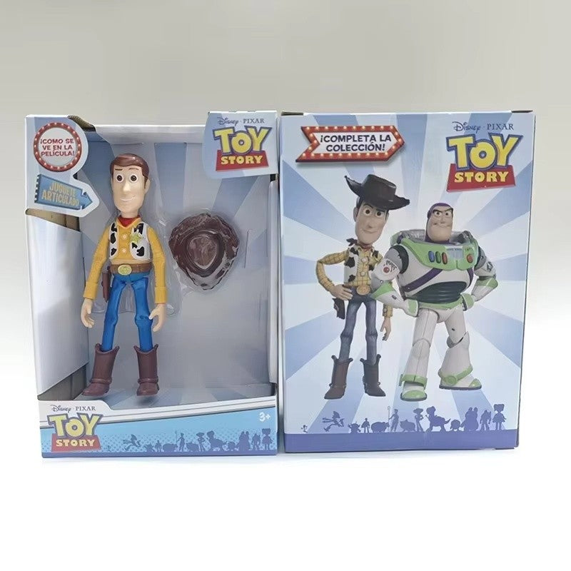 Woody Buzz Lightyear Cute Action Figures Pixar Toy Story Anime Cartoon Model Doll Collection Children Kids Xmas Gift