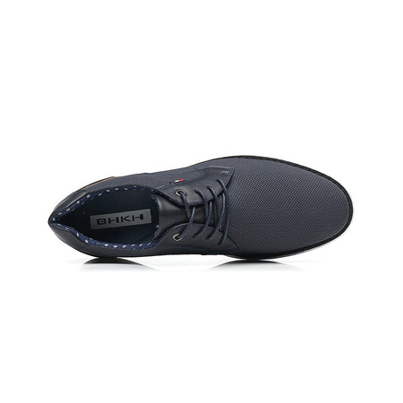 BHKH 2025 Genuine Leather Dress Shoes Comfy Men Casual Shoes Smart Business Work Office Lace-up Men Shoes
