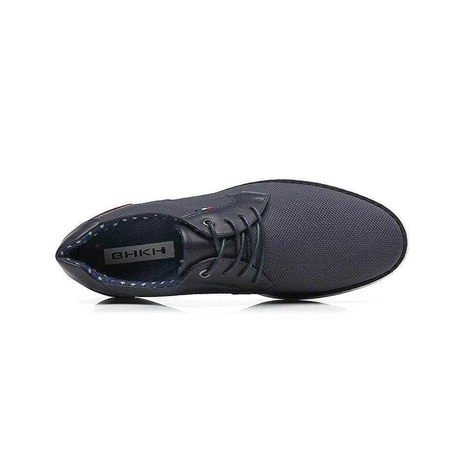 BHKH 2025 Genuine Leather Dress Shoes Comfy Men Casual Shoes Smart Business Work Office Lace-up Men Shoes