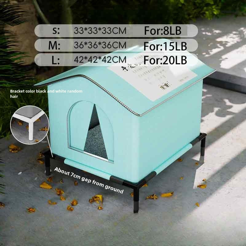 Stray Cat dog House Waterproof Outdoor Winter Warm Pet Cave Sleeping Beds Home Foldable Washable for Small Dog Puppy Supplies
