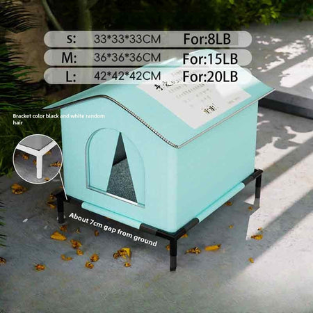 Stray Cat dog House Waterproof Outdoor Winter Warm Pet Cave Sleeping Beds Home Foldable Washable for Small Dog Puppy Supplies