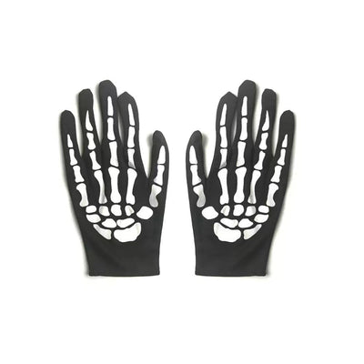 Terror Stitch Halloween Party Cosplay boy Adult Death Black Cloak, Halloween Death Skull Skeleton Ball Costume Prop Set