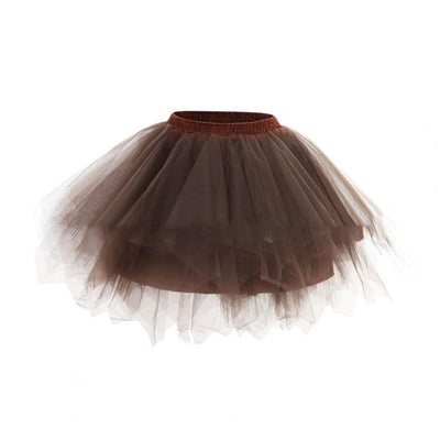 Women's Tulle Skirt 1950s Vintage Skirts Adult Ballet Crinoline Tulle Skirt Fluffy Princess Petticoat Underskirt Dancing Dress
