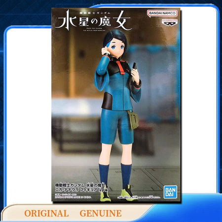 Bandai Original Genuine BANPRESTO SULETTA CHUATURY NIKA MIORINE ELAN GUEL Qposket Anime Action Figures Toys Gift Model Ornaments