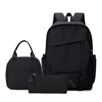 3pcs/set Campus Student Backpack, Boys Girls School Bags for Teen Men Women Tote Bag Clutch Pocket, Nylon Backpacks Travel Bag