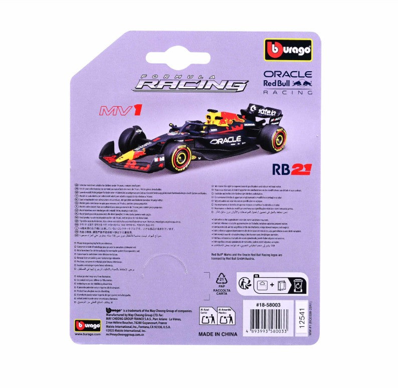2025 Bburago 1:64 Ferrari Sf25 Alloy Miniature Diecast Model 2025 F1 Series Red Bull Rb21 Formula Racing Car Toys ?Gift