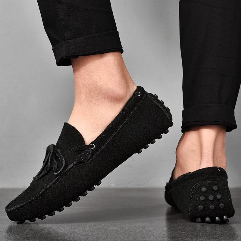 Fashion Men Shoes Genuine Leather Casual Summer Shoes Classic Mens Loafers Elegantes Slip On Flats Plus Size 49 Male Driving