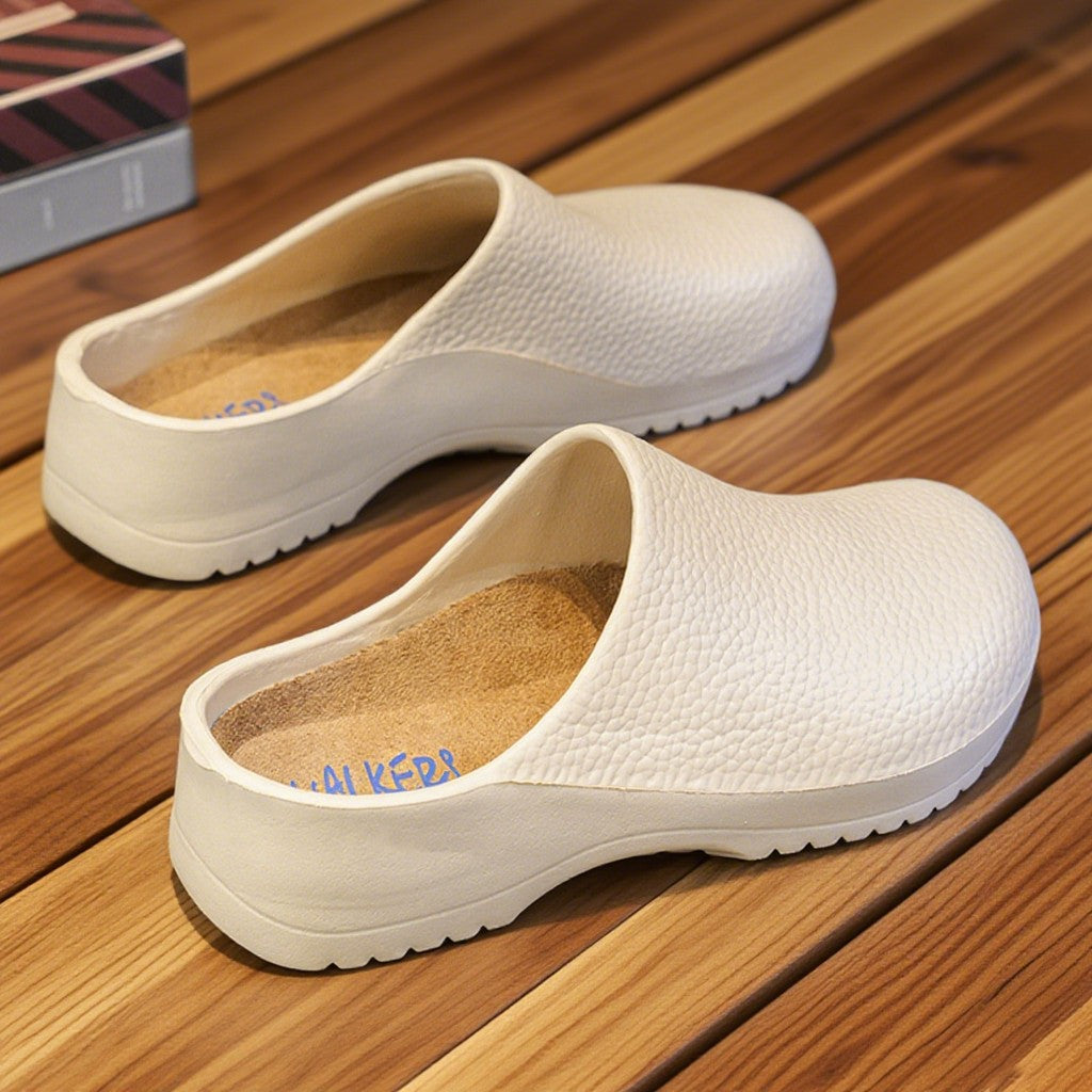 Kitchen Non-slip Oil-resistant Chef‘s Shoes Men's Waterproof Casual Flat Shoes Women's Slippers Couple Plus Size EVA Shoes