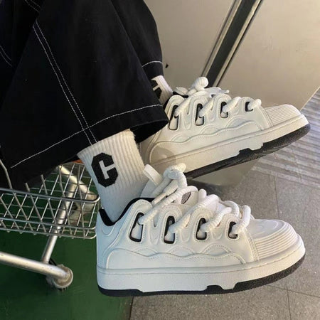 Trend Men's Shoes Outdoor Sneakers New Platform Vulcanized Shoes Breathable Casual Shoes Non Slip Comfortable Running Shoe Tenis