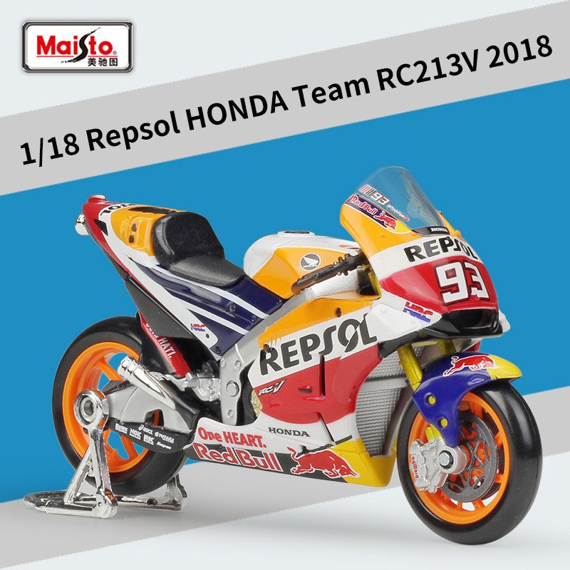 Maisto 1:18 Honda Repsol Honda Team Rc213v 2018 Simulation Alloy Gp Motorcycle Model Toy Collection Display Piece