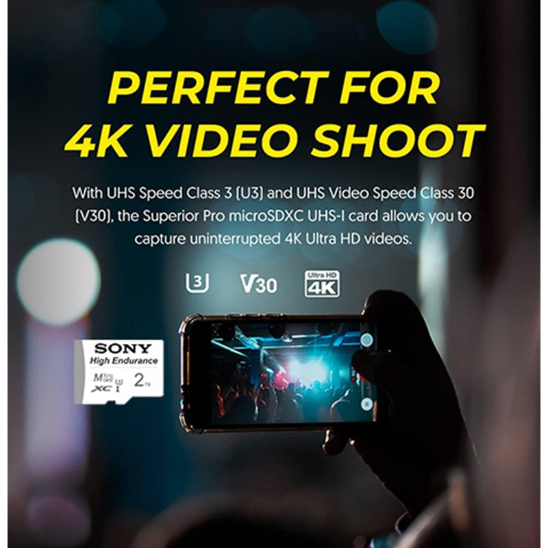 SONY High Endurance Micro TF/SD Card 512GB 64GB 128GB 256GB Memory Card Up to 100MB/s Flash Card TF Card for Monitoring Dashcam