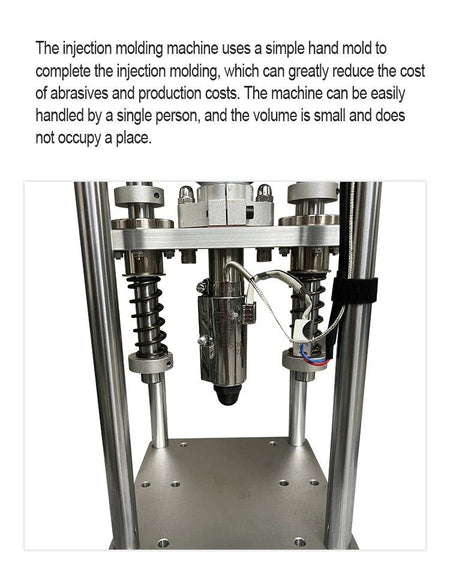 220V/110V 20g Mini Vertical Injection Molding Machine 350? For Toy USB Plug ABS PVC Polymer Plastic Injection Molding