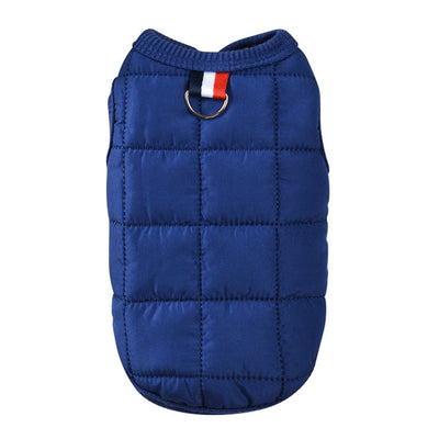 Winter Warm Cotton Padded Jacket Windproof Simple Dogs Vest Coats For Small Medium Dog Puppy French Bulldog Pet Dogs Clothing