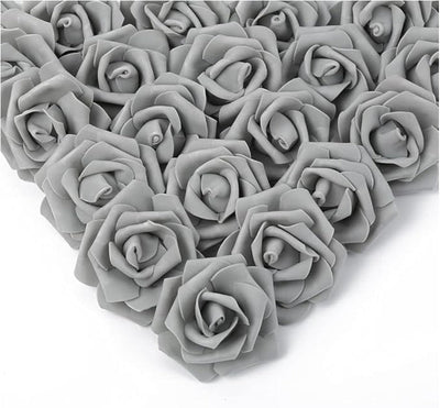 10/20/50Pcs Artificial Foam Rose Flowers PE Fake Flower for Home Room Dceor Wedding Party Halloween Thanksgiving Christmas Decor