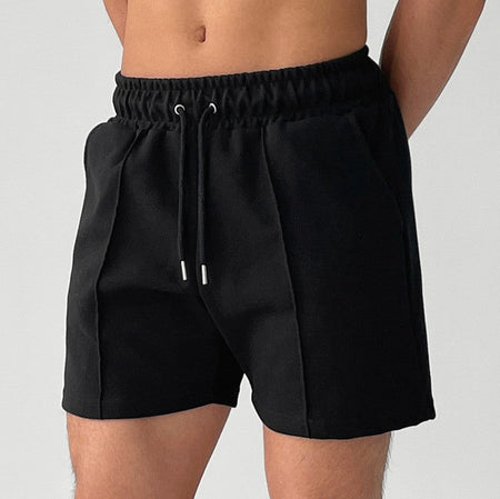 Korean Version of Fitness Sports Cotton Shorts Men's Casual Outdoor Versatile Hip-hop Stretch Breathable Five-point Pants