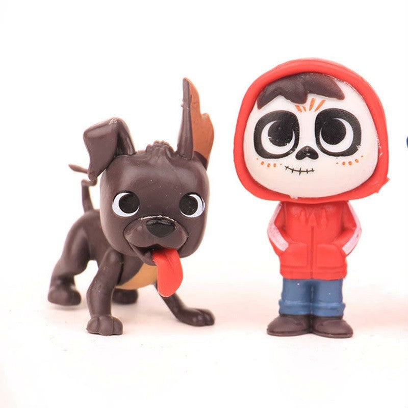 8pcs/Set Movie Pixars COCO Action Figure Toys Mini Cute Cartoon Anime Toys Model Children For fun Birthday Gifts Desk Decoration