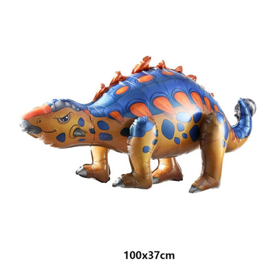 3D Standing Dinosaur Balloon Cartoon T Rex Dino Foil Balloon for Party Decoration Kids Birthday Party Supplies