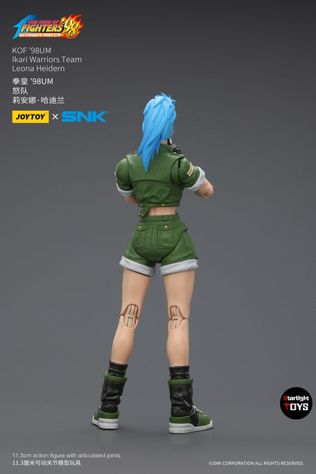 ?JOYTOY?1/18 Action Figure SNK KOF'98UM Ikari Warriors Team Leona Heidern Model Toy Gifts
