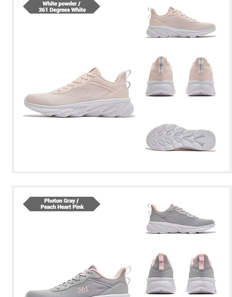 361 Degrees Women's Sneakers Retro Platform Sole Breathable Mesh All-Day Comfort Lightweight  Fitness Female Sneakers 682522230