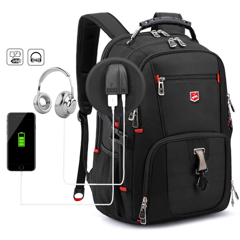 Waterproof Men's Backpack 17/20 Inch Laptop Backpacks School Travel Bag Swiss-style Large Capacity Business bagpack Male Mochila