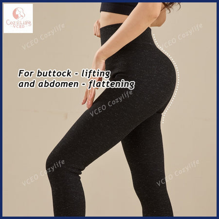 Warm fleece - padded leggings Warm thermal leggings Heavyweight 300g Fleece for Ultimate Warmth High - waisted warm leggings