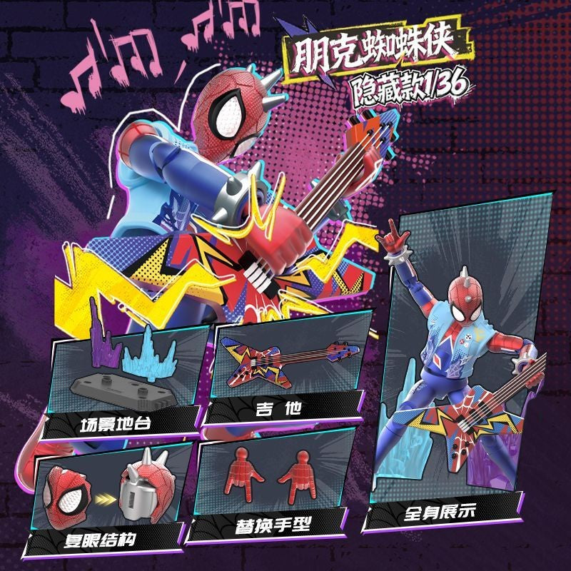 Blokees Hobie Brown Spider-Man Green Goblin Sandman Electro Shocker Spider-Man 2099action Figure Assembly Collection Toys Gifts