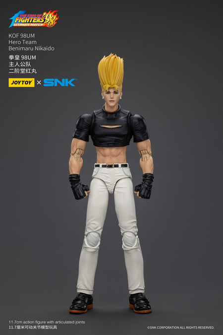 JOYTOY SNK 1/18 Action Figure KOF 98UM Hero Team Kyo Kusanagi Goro Daimon Benimaru Nikaido figures Toys Model