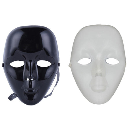 New Plastic Full Face Masks Street Dance Mask Masquerade Dance Mask Halloween Street Dance Mask For Cosplay Party Props