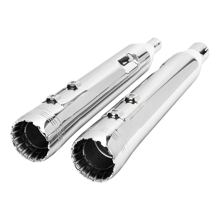 Motorcycle Slip On Mufflers Exhaust Pipes For Harley Street Glide Road King Electra Glide Ultra Limited FLTRX 2017-2022 2021 18