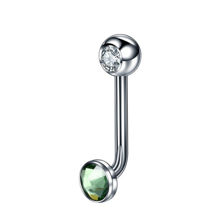 1PC Titanium Christina Vertical Hood Piercings Flower Lip Rings Opal Sexy Lip Piercings VCH Eyebrow Piercings Jewelry
