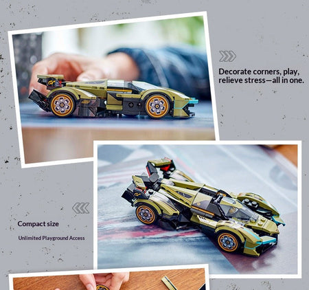 LEGO June new product Speed Champions 76923 Lamborghini V12 sports car building block toys