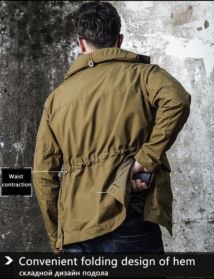 M65 UK US Army Clothes Casual Tactical Windbreaker Men Waterproof Flight Pilot Coat Hoodie Military Field Jacket Winter Autumn