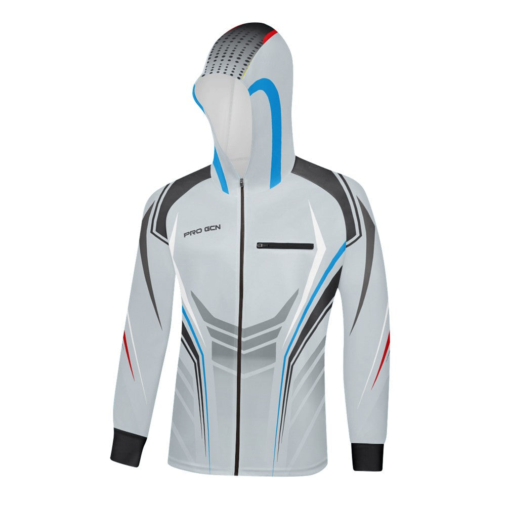 Hooded Fishing Jerseys Quick Drying Sun Protection Fishing Shirts Breathable Men Long Sleeve Fishing Clothing