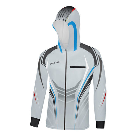 Hooded Fishing Jerseys Quick Drying Sun Protection Fishing Shirts Breathable Men Long Sleeve Fishing Clothing