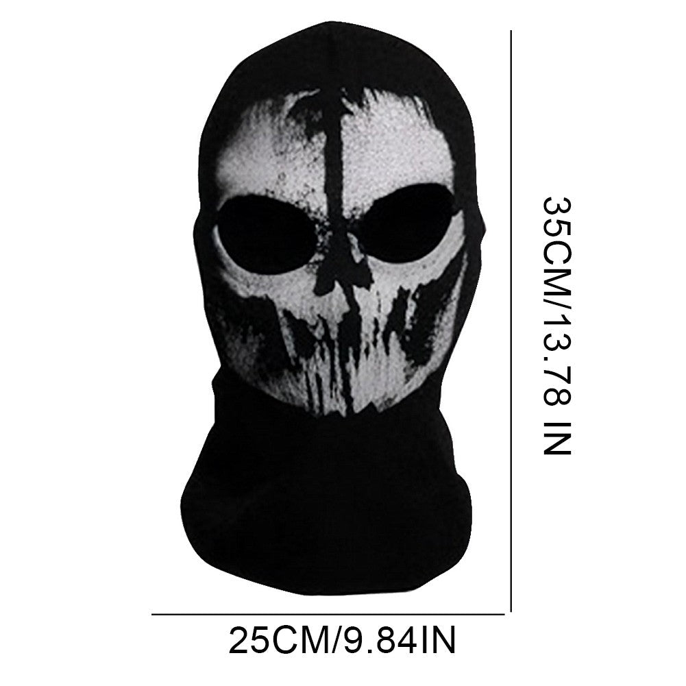 Halloween new mask Black Mask Balaclava Beanies Hats Men Ghost Skull Full Face Warmly Mask Hood Beanie Ggorros Hombre Casquette